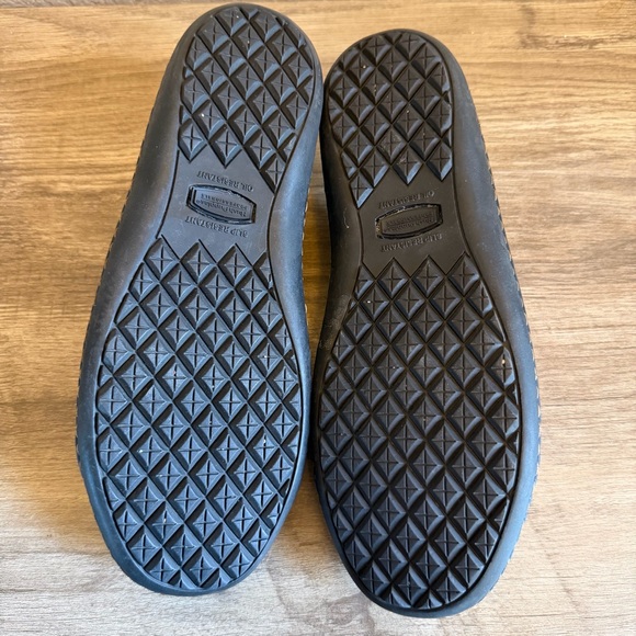 Hush Puppies Steel Toe Black Leather Loafers Slip Resistant ASTM F2413-11 Size 9 - Picture 10 of 11